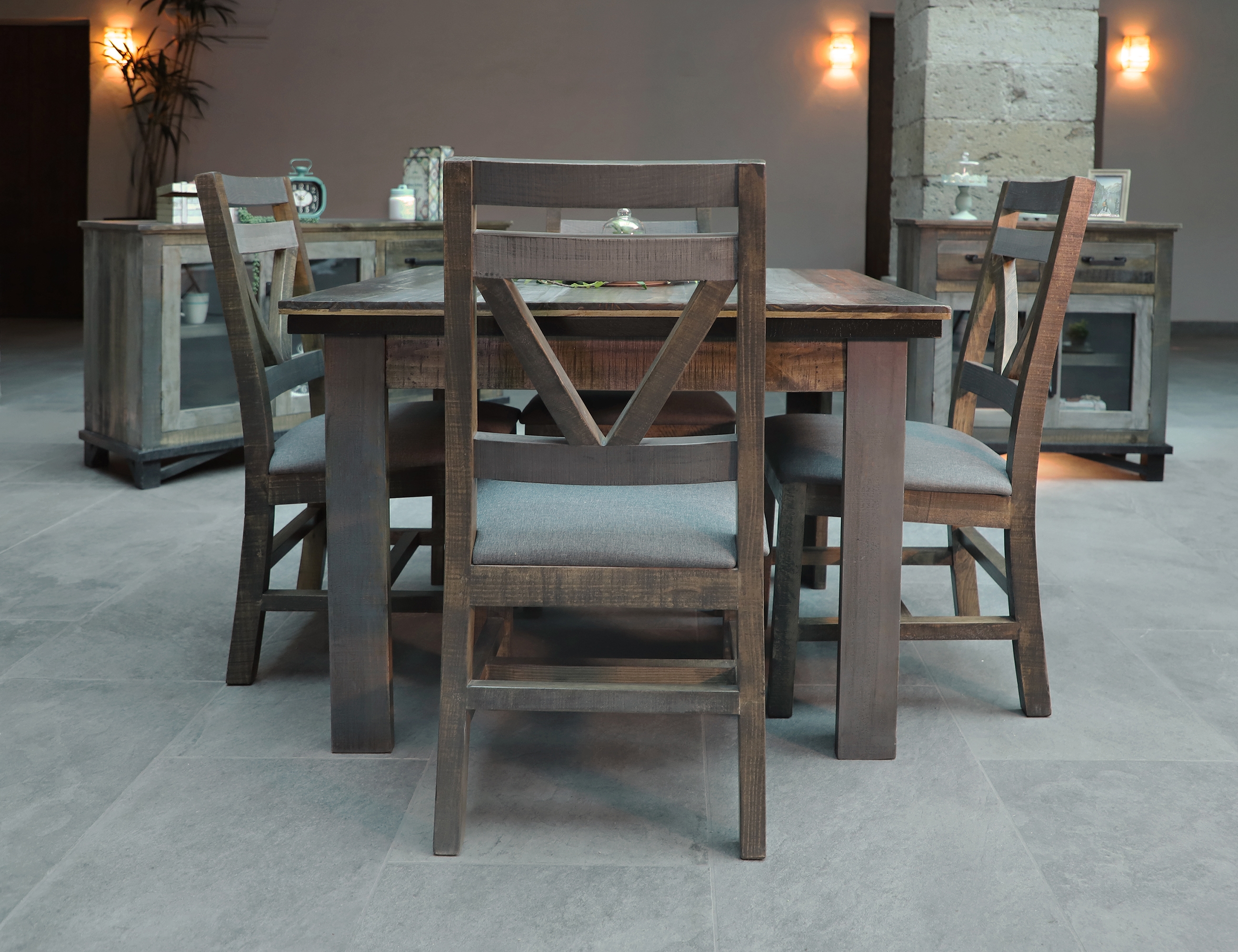 International Furniture Direct Loft Brown Dining Table