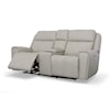 Flexsteel Barnett Power Reclining Loveseat with Console