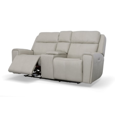 Power Reclining Loveseat with Console