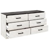 Ashley Furniture Signature Design Shawburn 6-Drawer Dresser