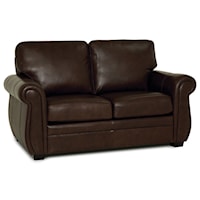 Traditional Loveseat with Rolled Arms