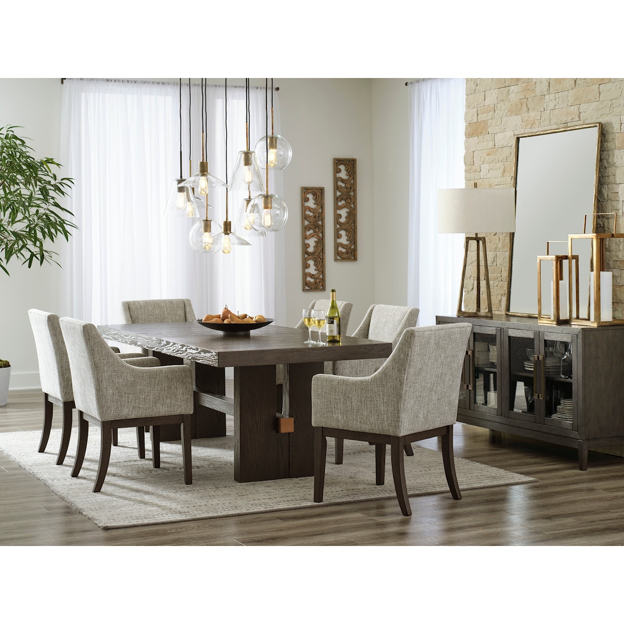 Ashley Signature Design Burkhaus Dining Set