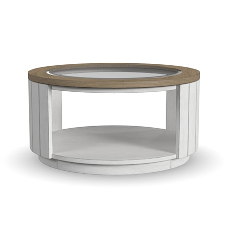 Round Coffee Table w/ Casters