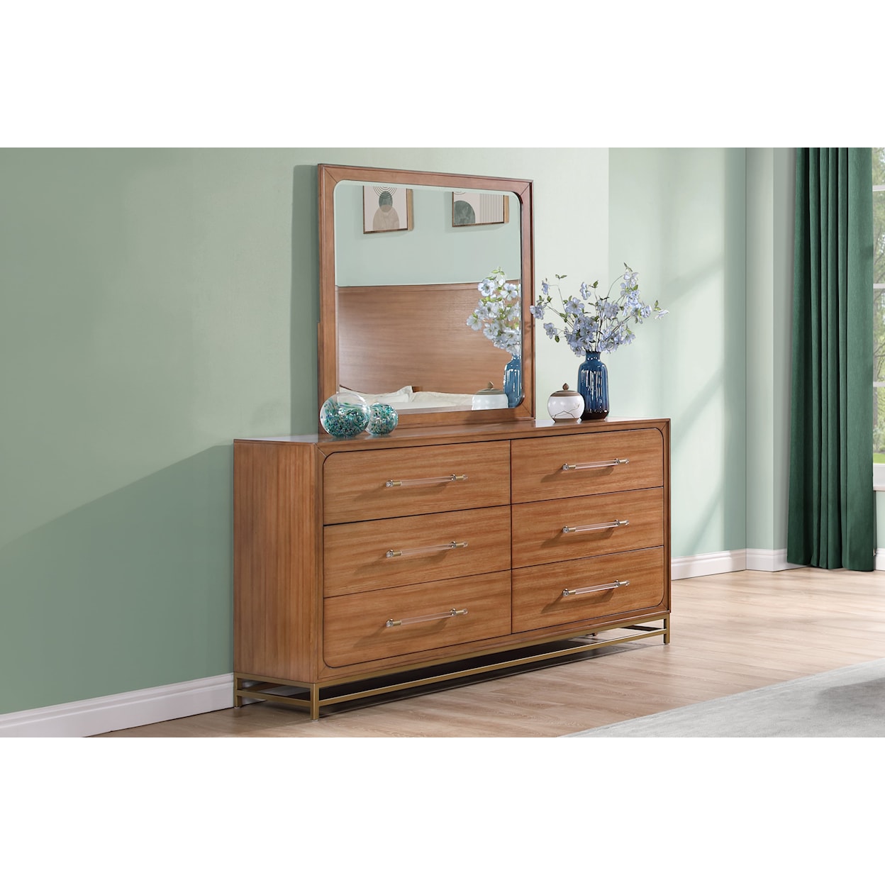 New Classic Furniture Silhouette Square Dresser Mirror