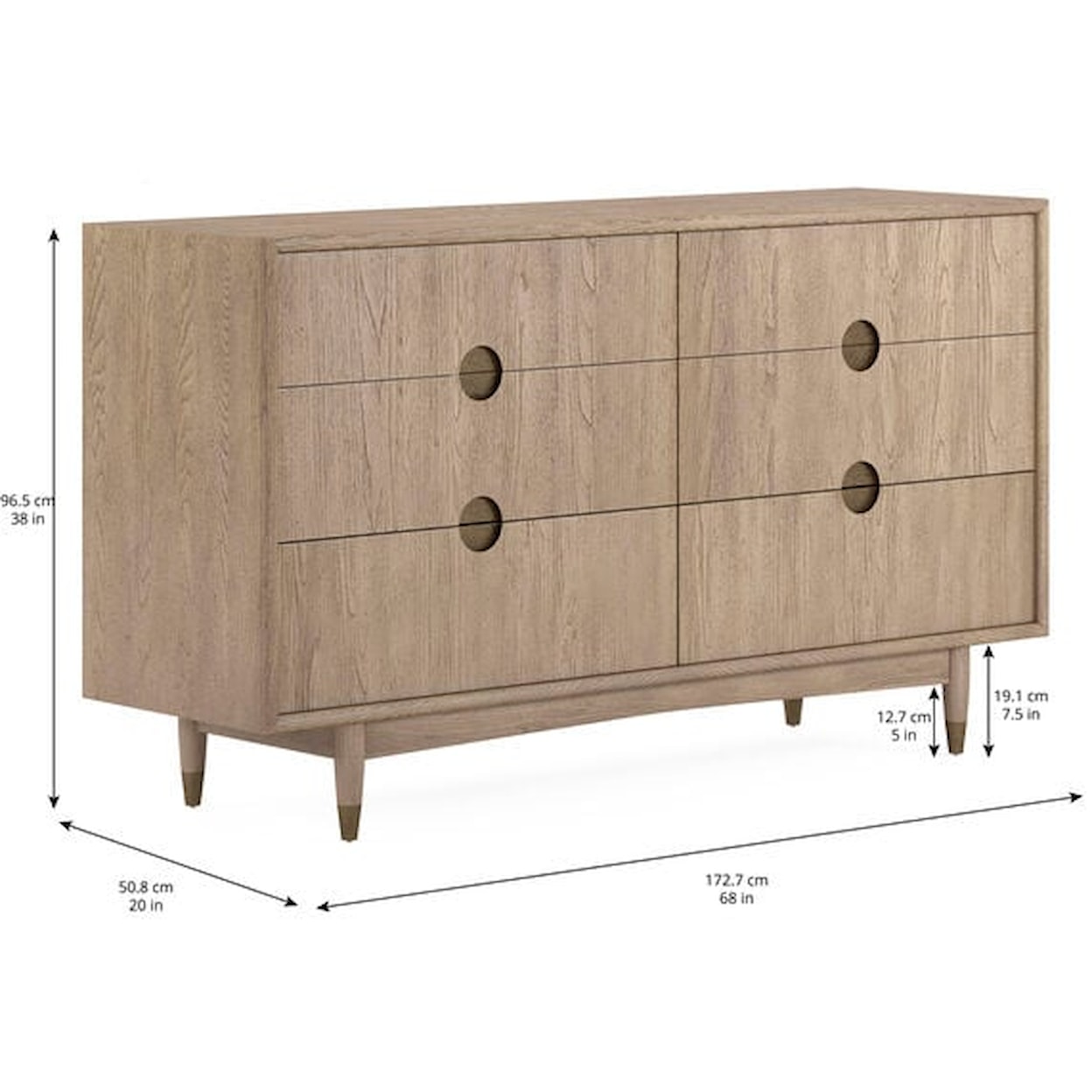 A.R.T. Furniture Inc Finn 6 Drawer Dresser