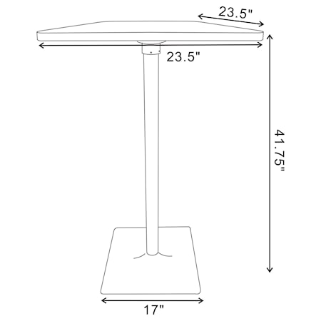 24-inch Pub Height Bistro Bar Table