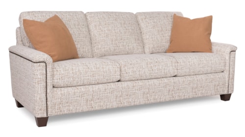 Transitional Sofa with Tapered Legs