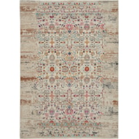 5'3" x 7'10" Ivory Rectangle Rug