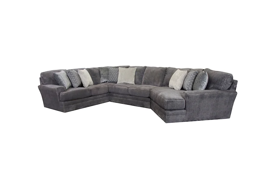 4376 Mammoth 3-Piece Sectional with RSF Piano Wedge by Jackson Furniture at Galleria Furniture, Inc.