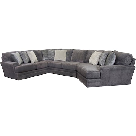 3-Piece Sectional with RSF Piano Wedge