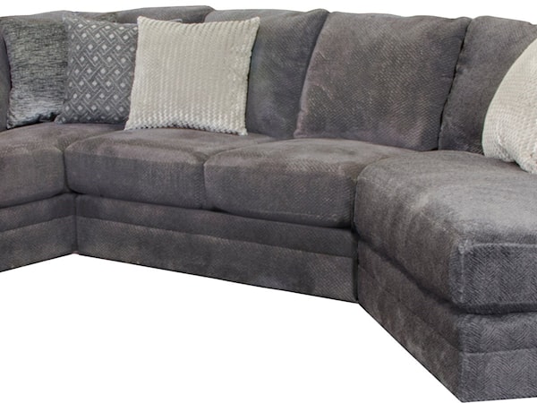 3-Piece Sectional with RSF Piano Wedge