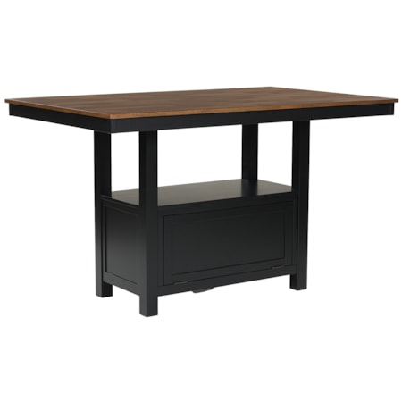 Rect Dining Room Counter Table