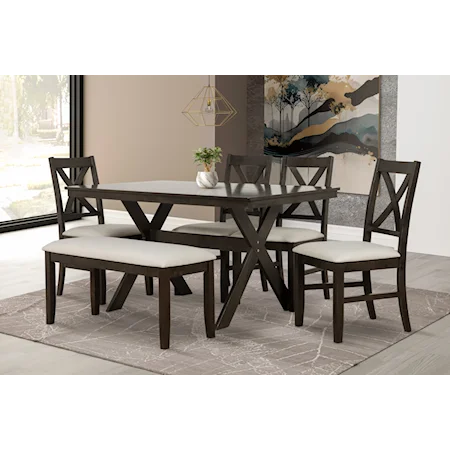 Farmhouse 6-Piece Dining Set