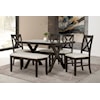 New Classic Furniture Meadows Charcoal Dining Table