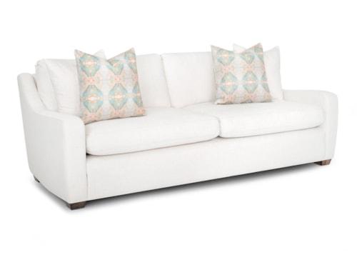 Contemporary Sofa with Track Arms