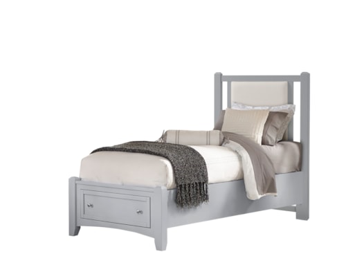 Twin Grey Uph Storage Bed 3/3