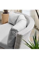Modway Conway Sunbrella® Outdoor Patio Wicker Rattan Armless Chair