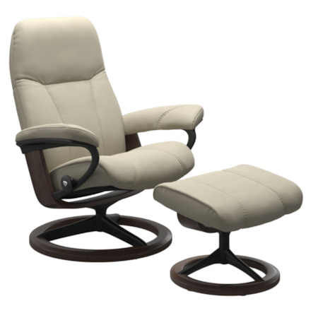 Small Reclining Chair with Signature Base