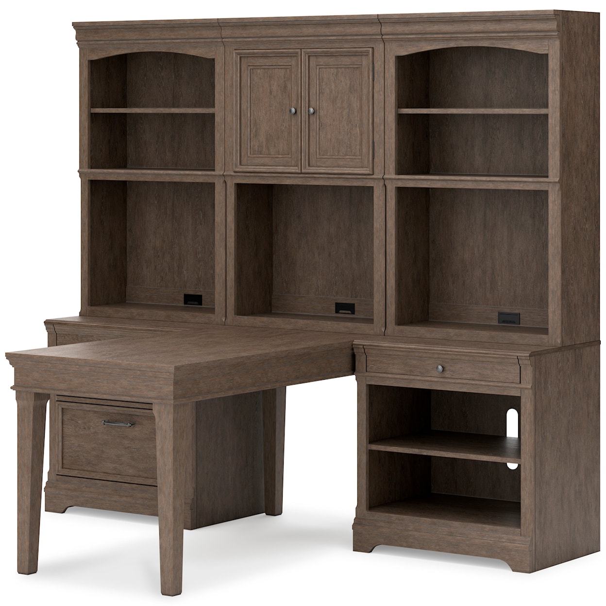 Signature Design by Ashley Janismore 6-Piece Peninsula Desk