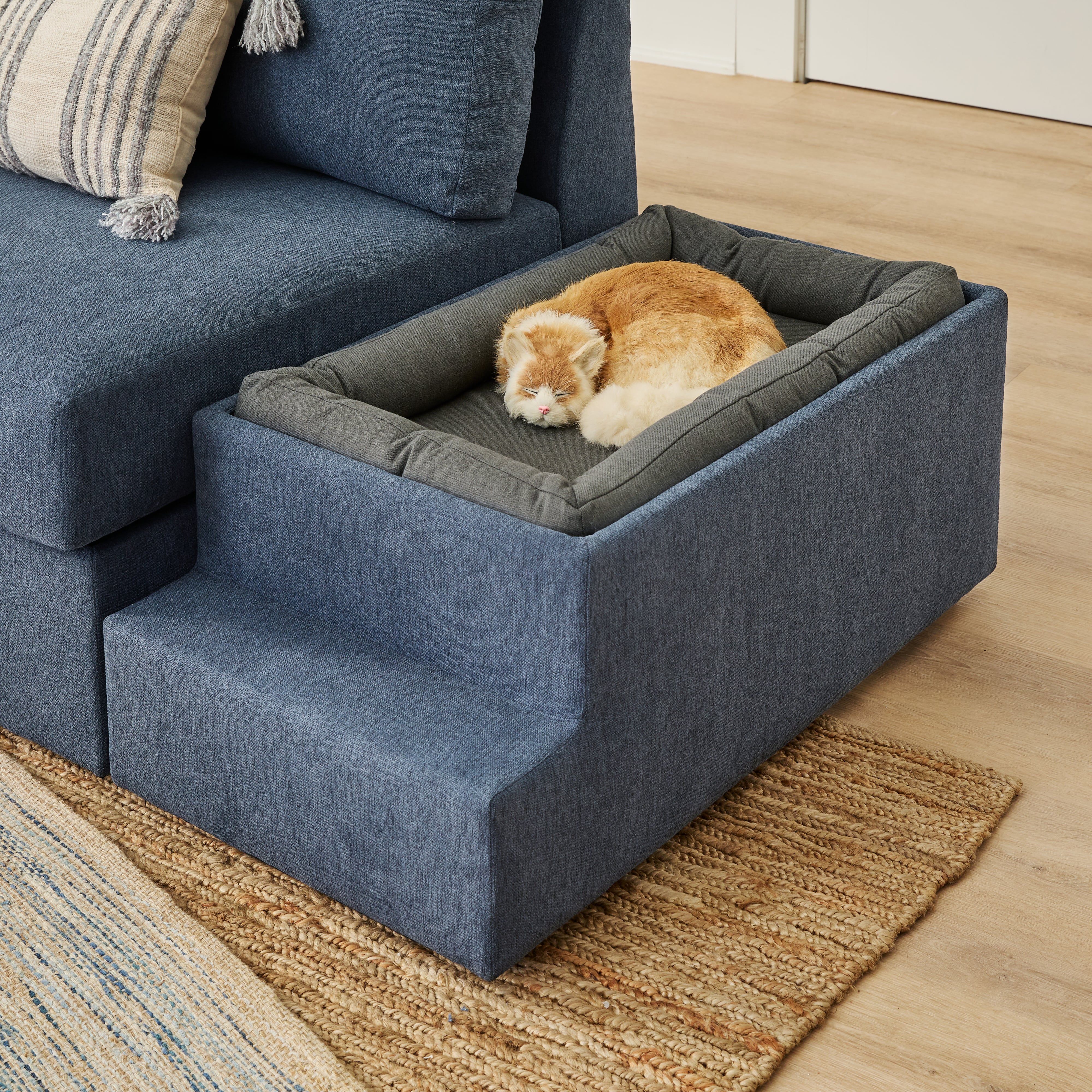 Flexsteel Flex Flex Pet Bed Hub - Denim