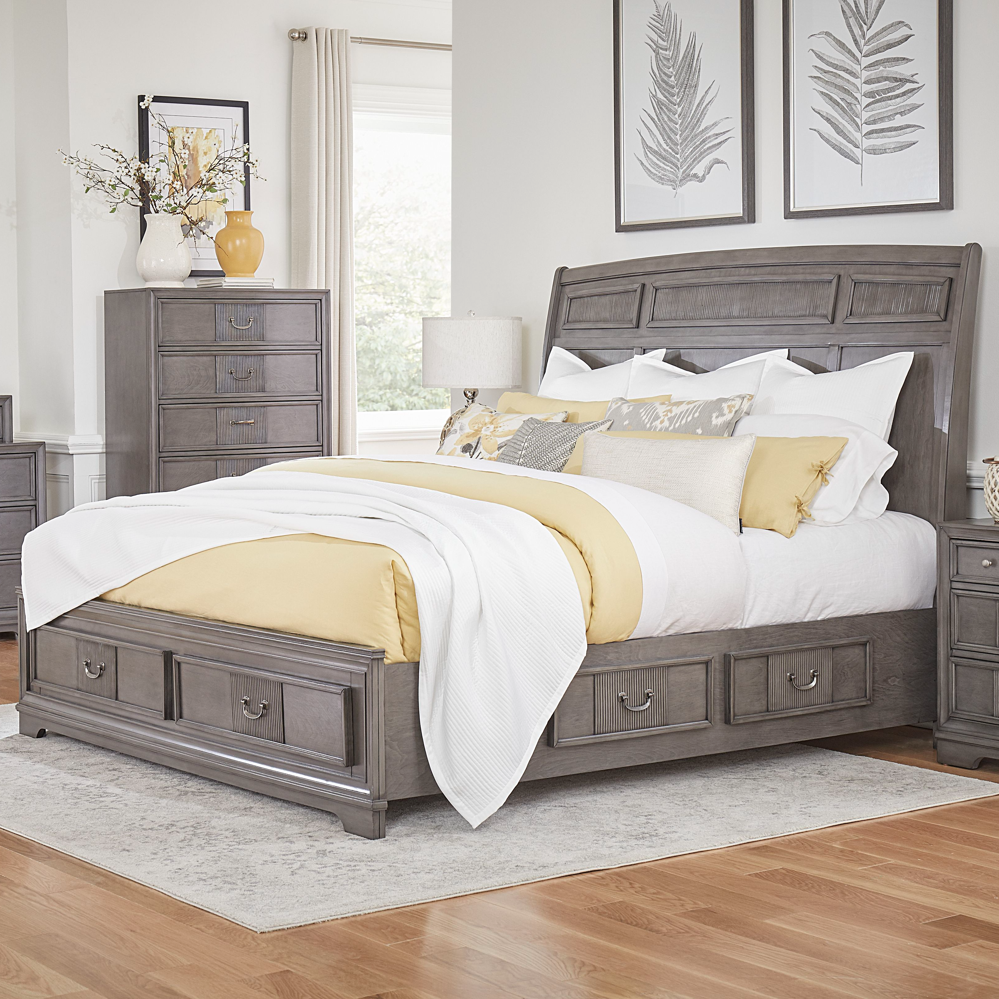 Queen bed deals with 6 drawers