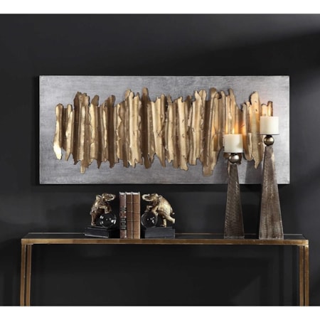 Lev Gold Metal Wall Decor