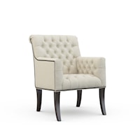 Traditional Tufted Back Accent Chair