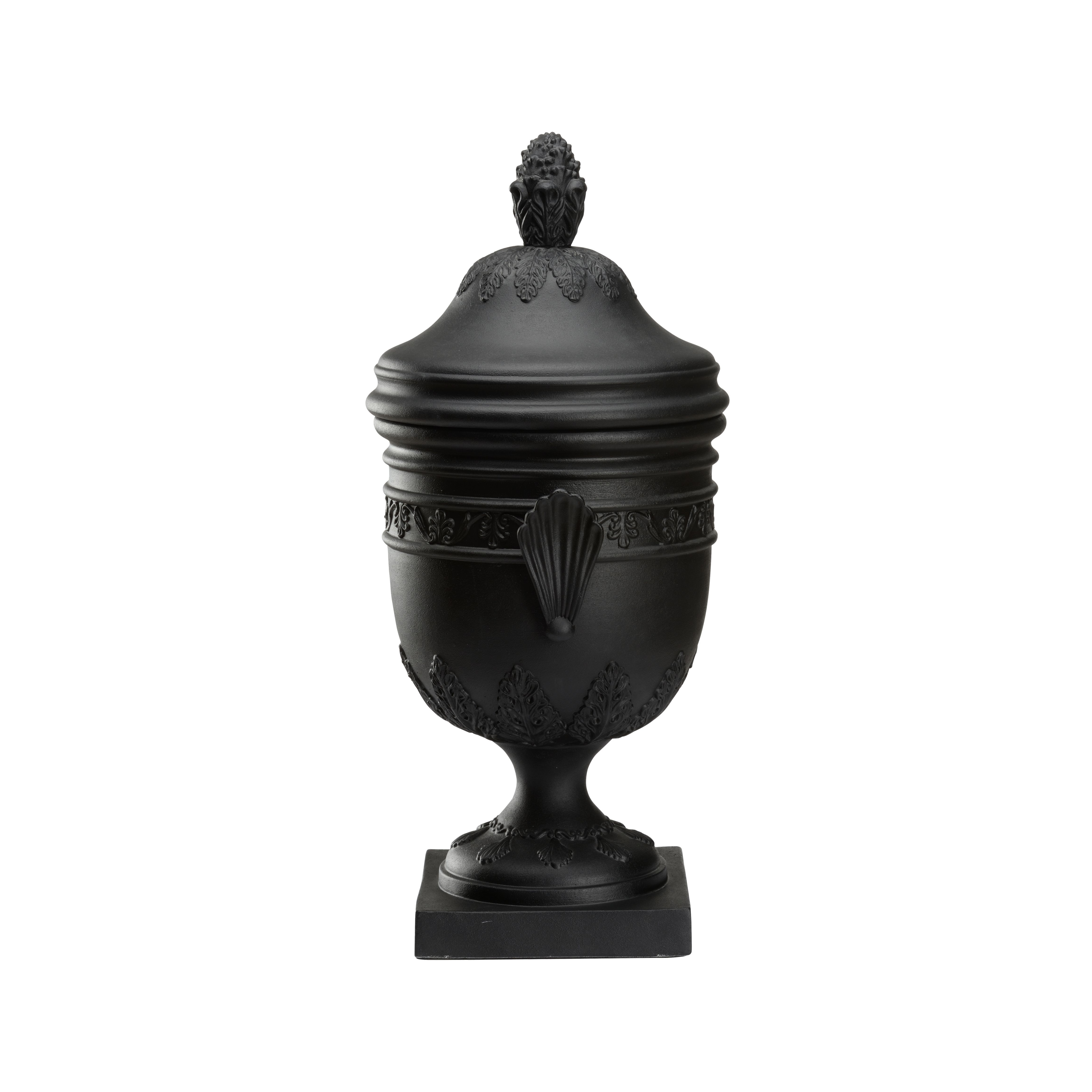 Chelsea House Chelsea House Misc Wedgewood Urn - Black
