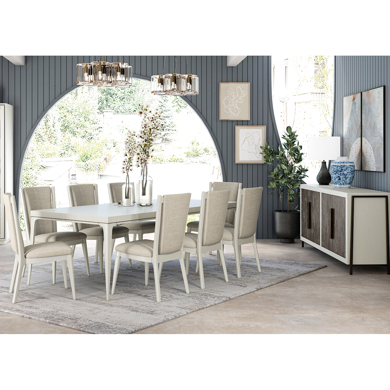 A.R.T. Furniture Inc Blanc 10-Piece Dining Group
