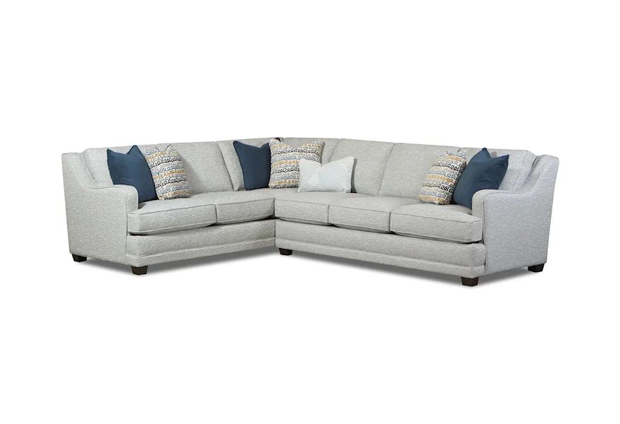7000 HARMER PLATINUM 2-Piece Sectional by Fusion Furniture at Prime Brothers Furniture
