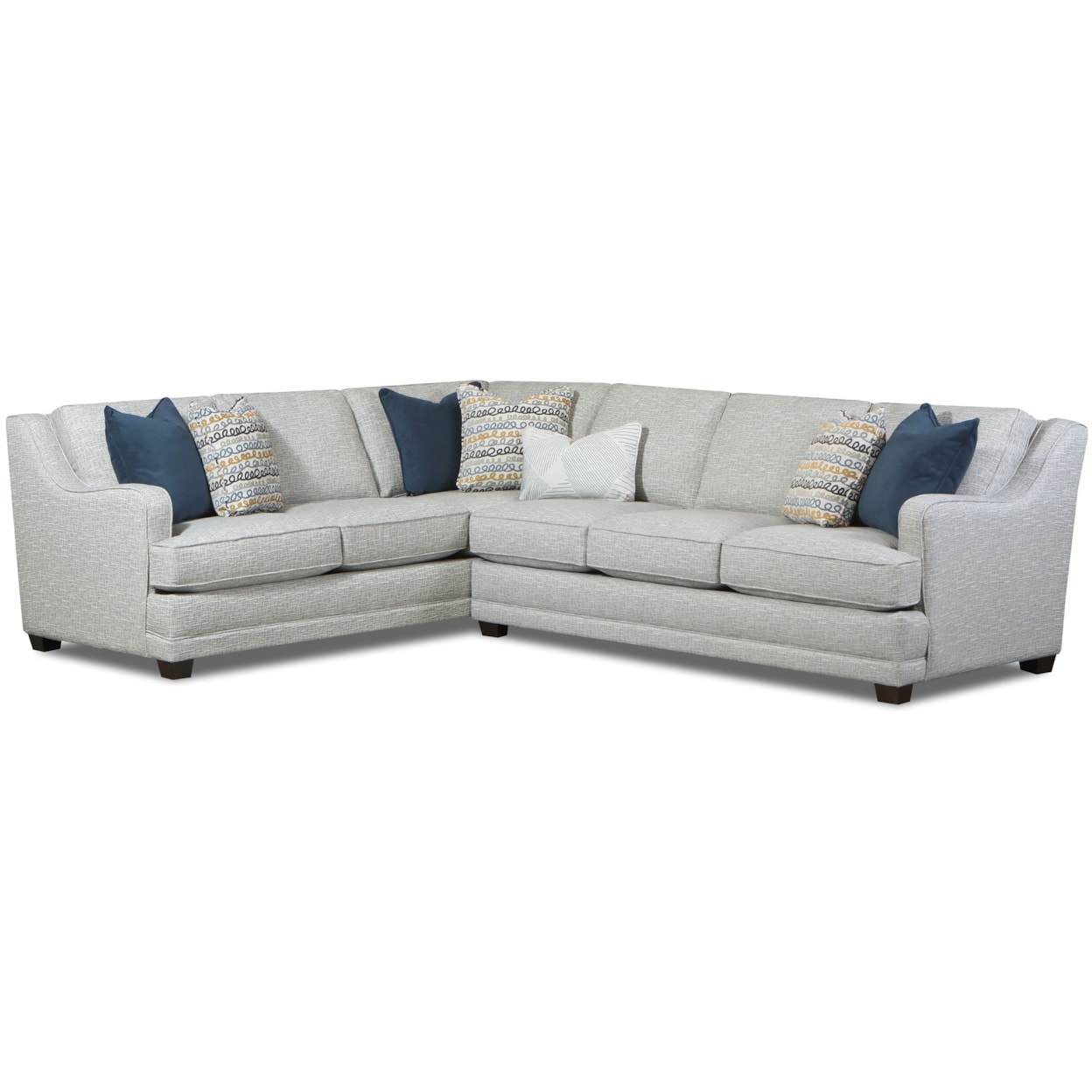 Fusion Furniture 7000 HARMER PLATINUM 2-Piece Sectional