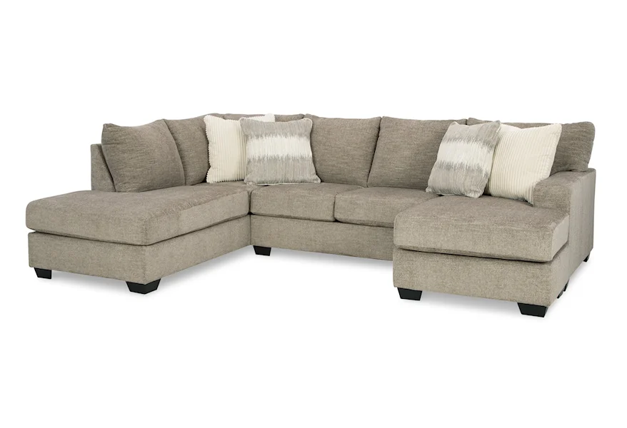 Creswell 2-Piece Sectional with 2 Chaises by Ashley (Signature Design) at Johnny Janosik