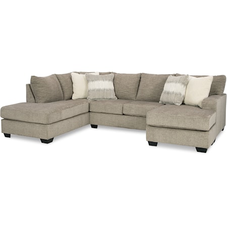 2-Piece Sectional with 2 Chaises