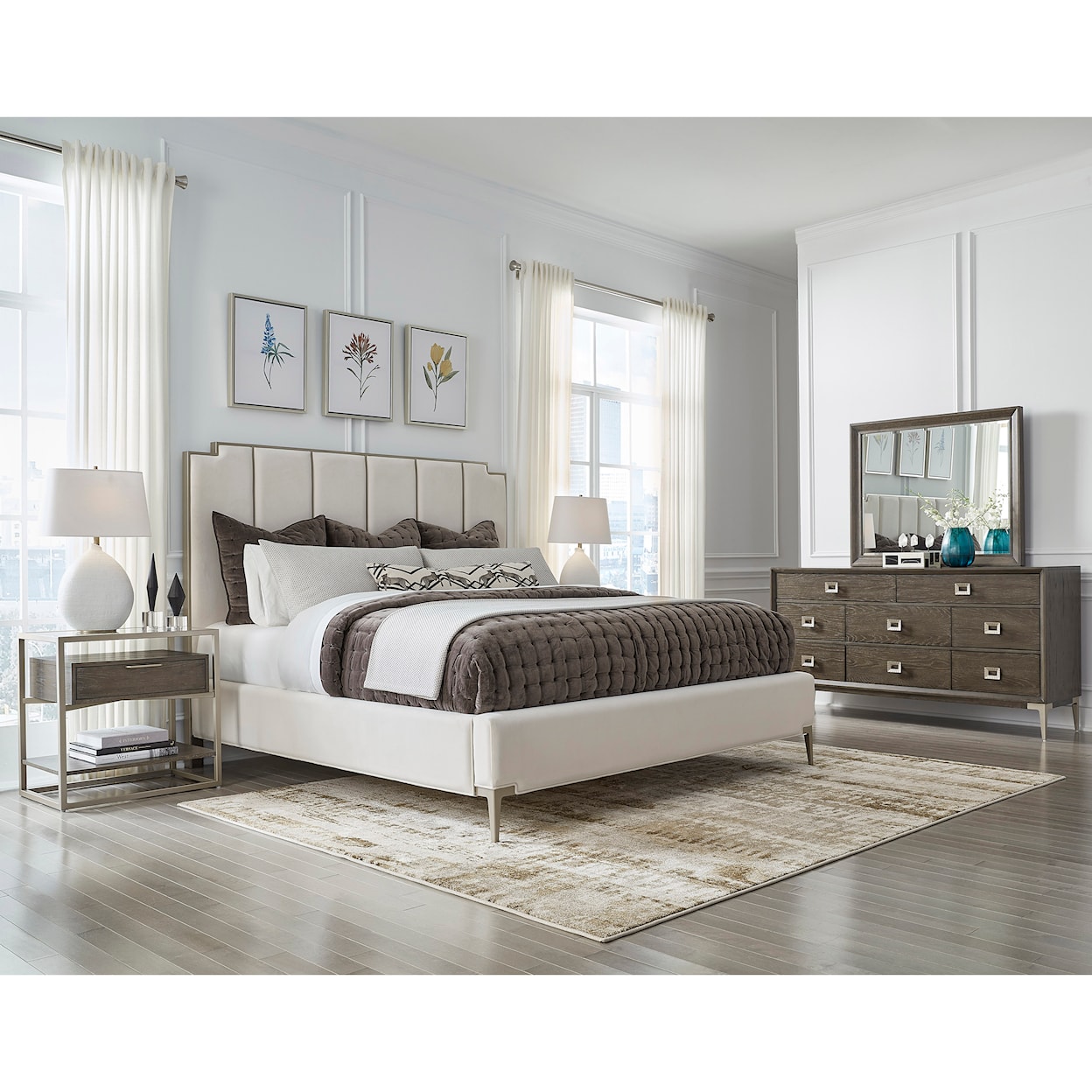 Pulaski Furniture Boulevard Queen Upholstered Bed