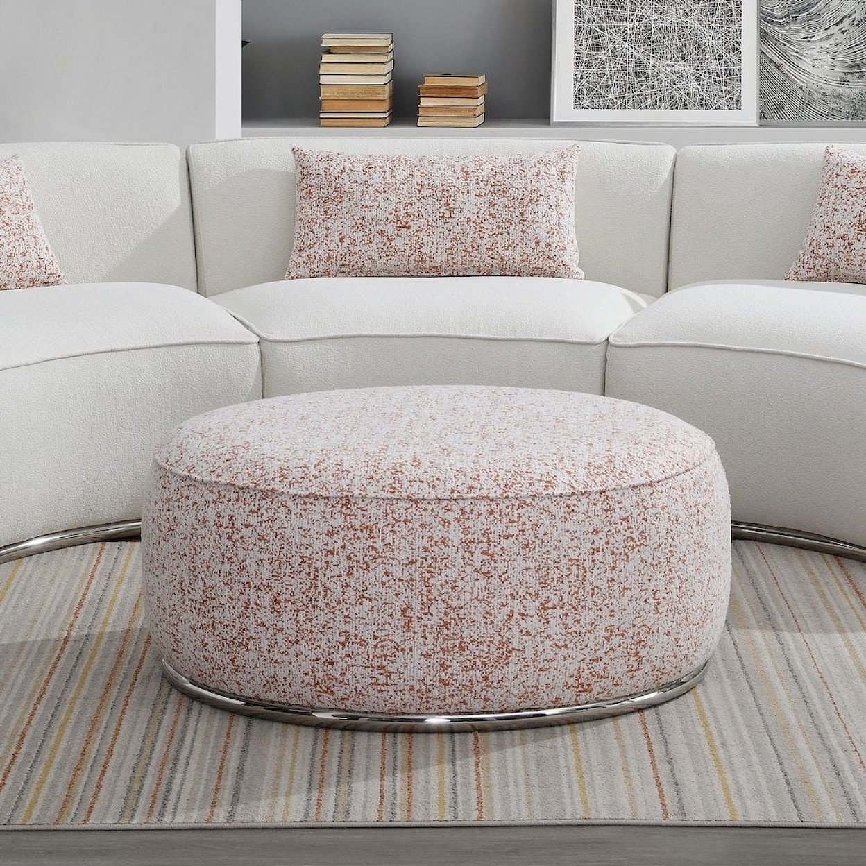 Acme Furniture Sahara Round Ottoman