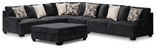 4-Piece Sectional With Ottoman