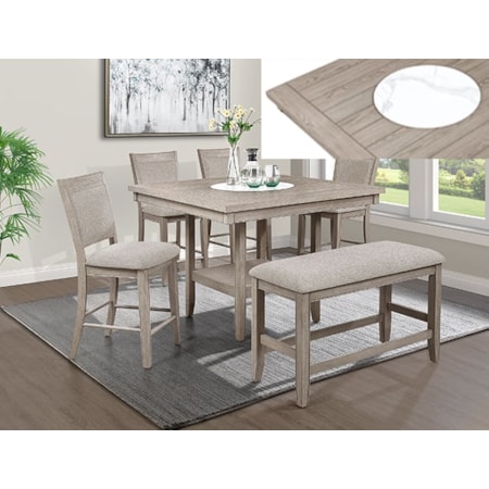 6-Piece Counter Height Dining Set