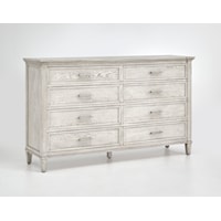 Transitional 8-Drawer Dresser