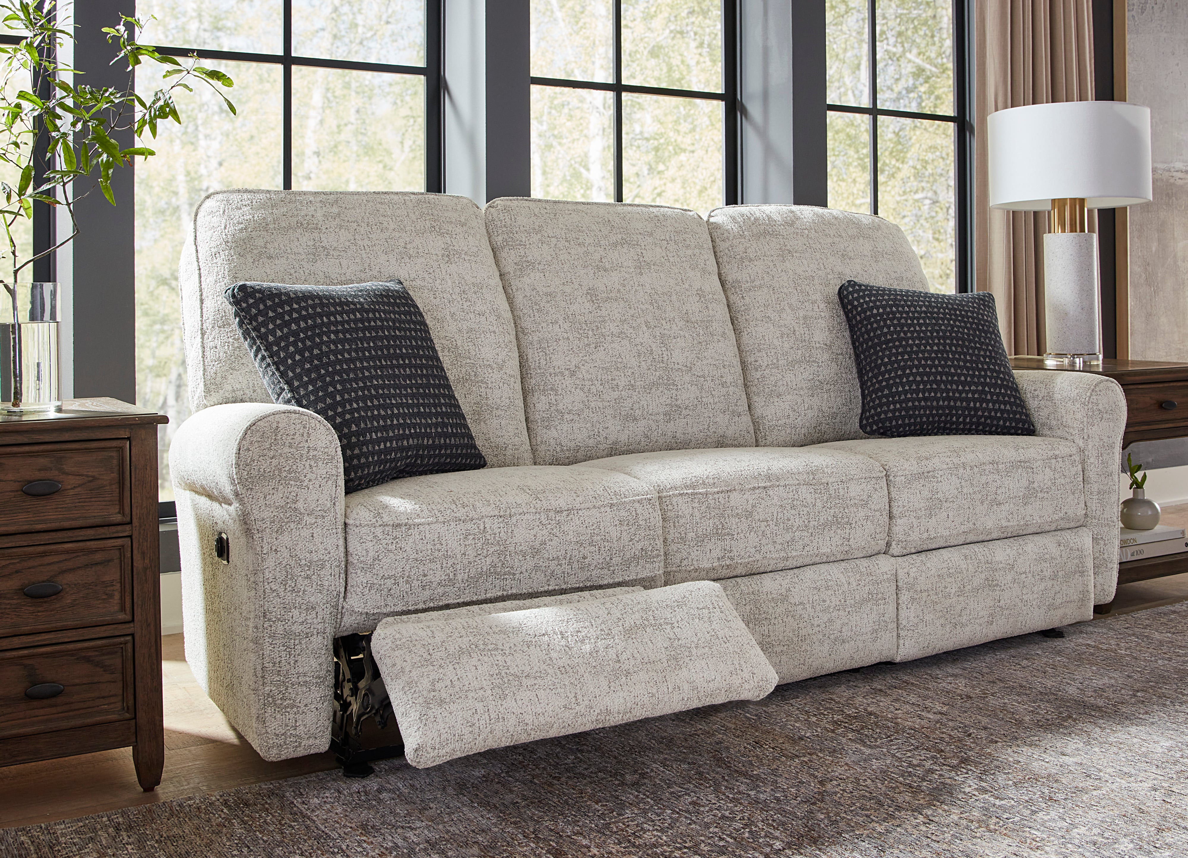 Best Home Furnishings Josey Power Reclining Space Saver Sofa