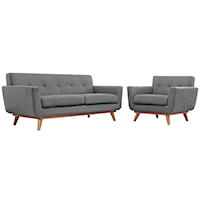 Armchair and Loveseat Set of 2