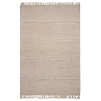5' x 8' Natural Cable Knit Rug