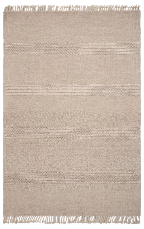 7'9" x 9'9" Natural Cable Knit Rug