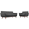 Modway Engage Armchair and Loveseat Set