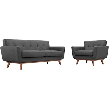 Armchair and Loveseat Set