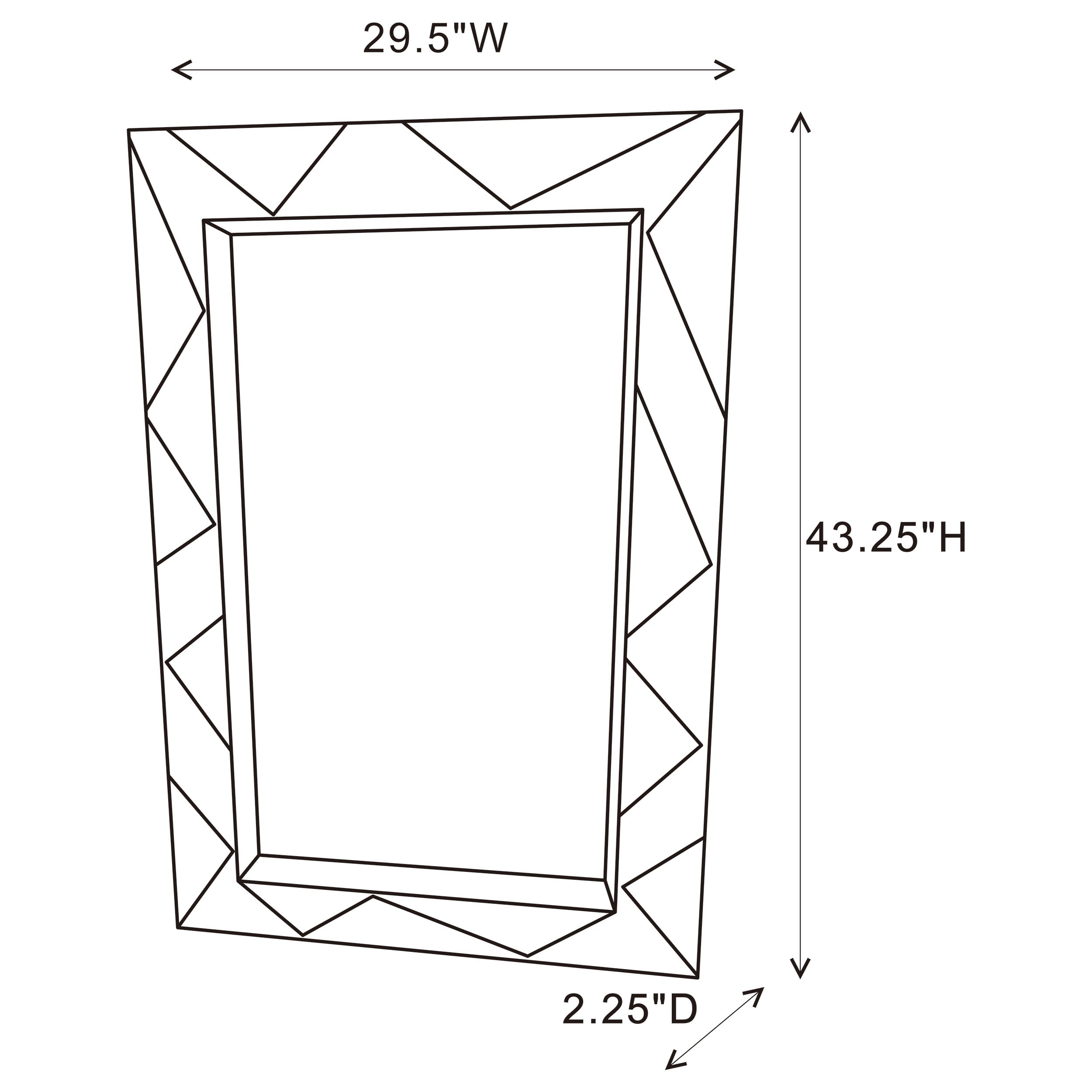 Rhonda Geometric Wall Mirror