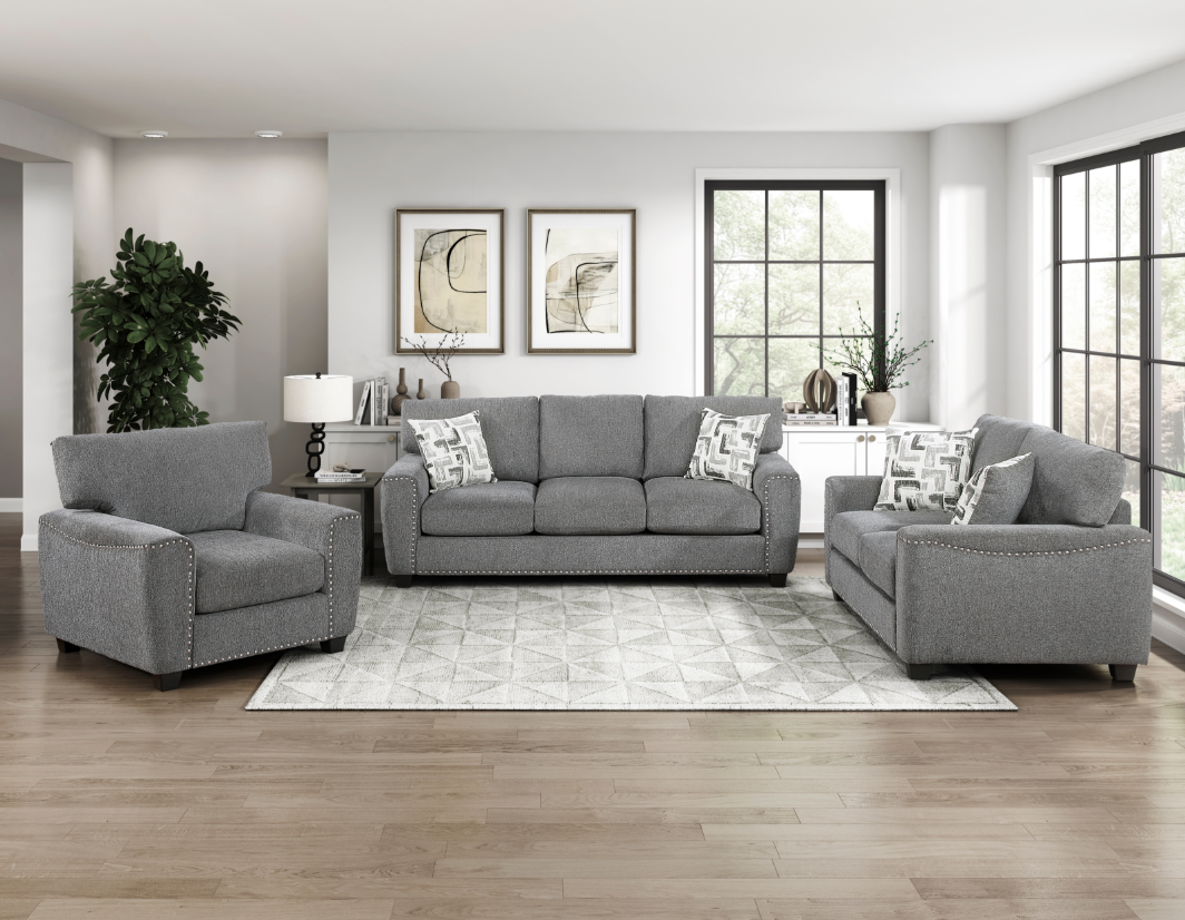 Homelegance Isabel Loveseat with Nailhead Trim