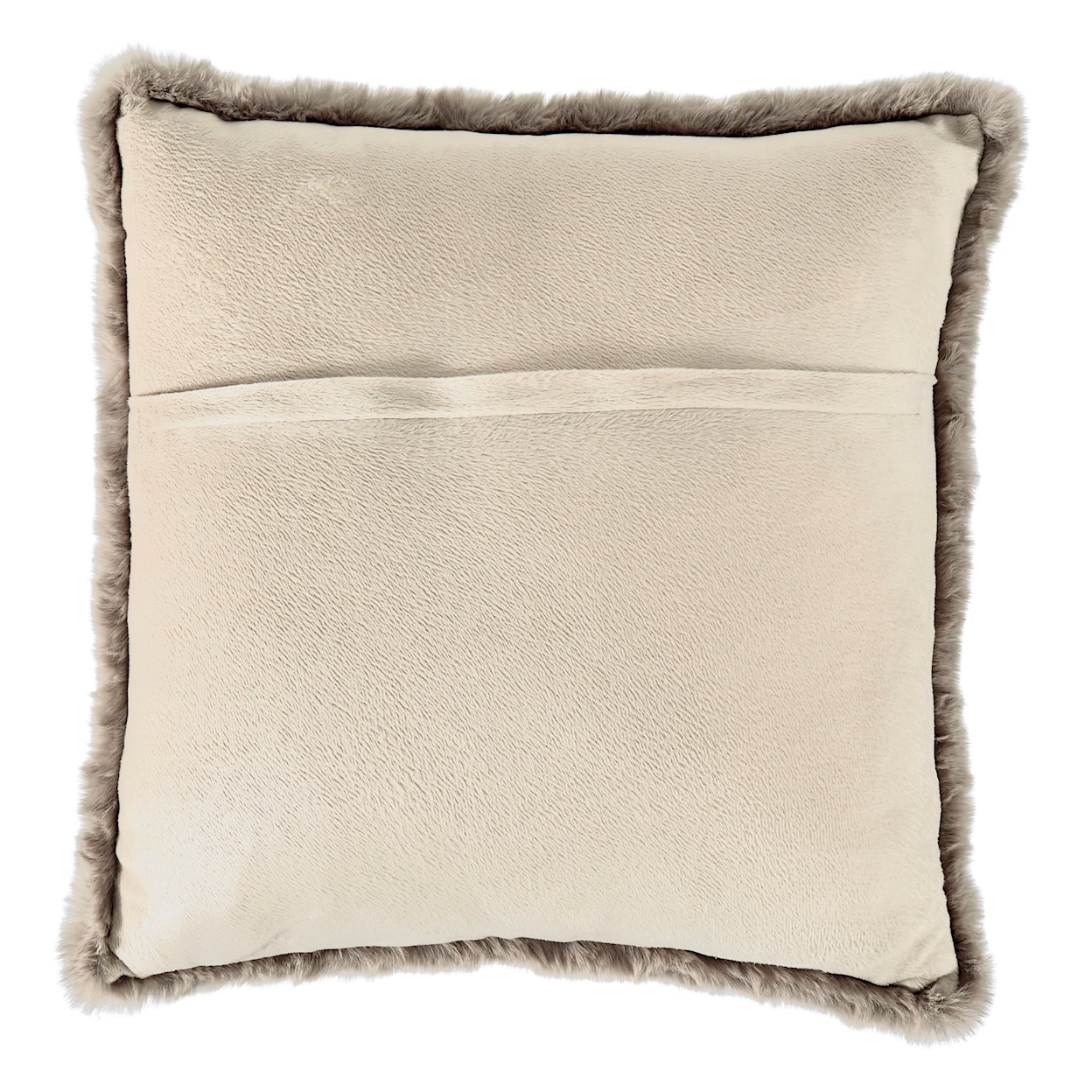 Signature Design by Ashley Gariland Gariland Taupe Faux Fur Pillow