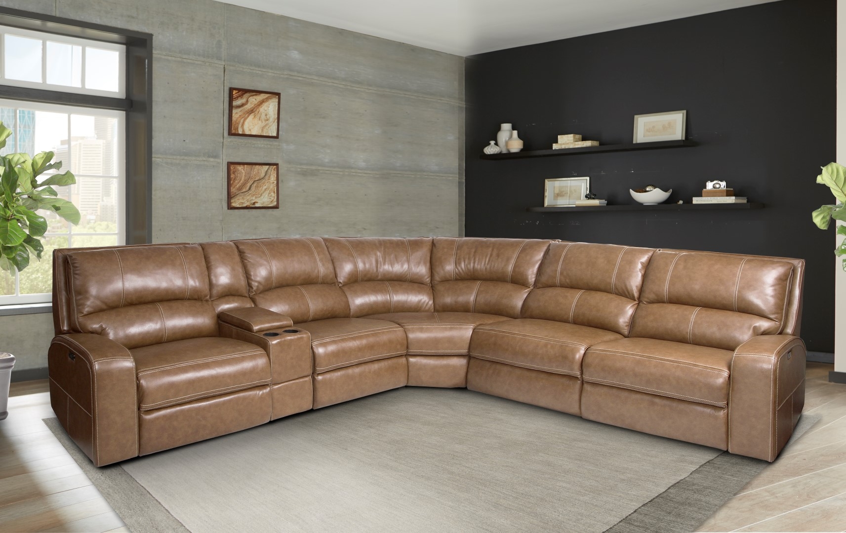 6-Piece Power Reclining Sectional Sofa