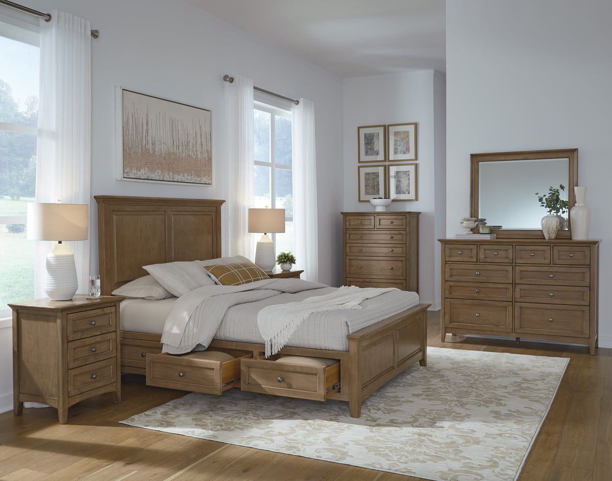 Whittier Wood McKenzie 5-Piece Cal.King Premier Storage Bedroom Set