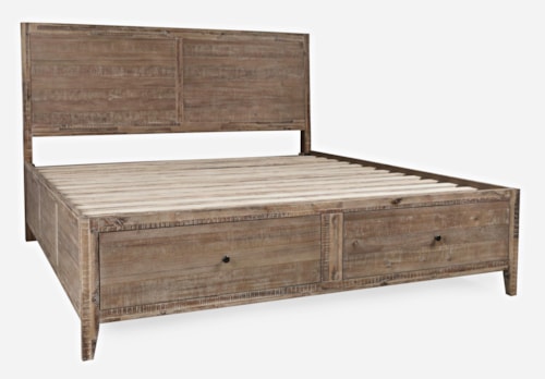 King Storage Bed